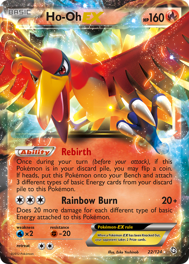 Ho-Oh EX (22/124) [Black & White: Dragons Exalted] | Card Merchant Takapuna