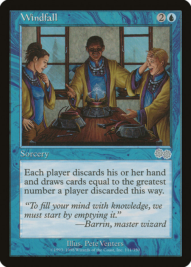 Windfall [Urza's Saga] | Card Merchant Takapuna