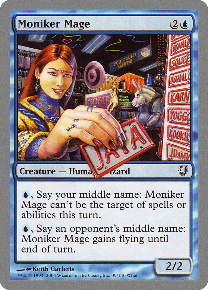 Moniker Mage [Unhinged] | Card Merchant Takapuna
