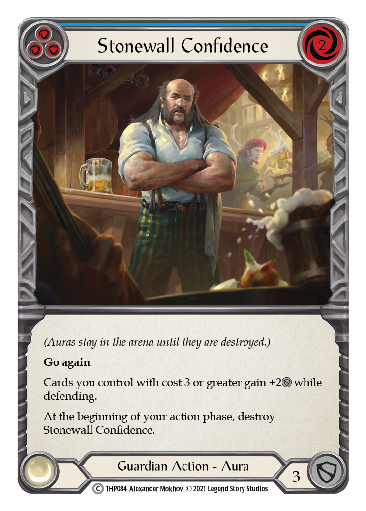 Stonewall Confidence (Blue) [1HP084] (History Pack 1) | Card Merchant Takapuna