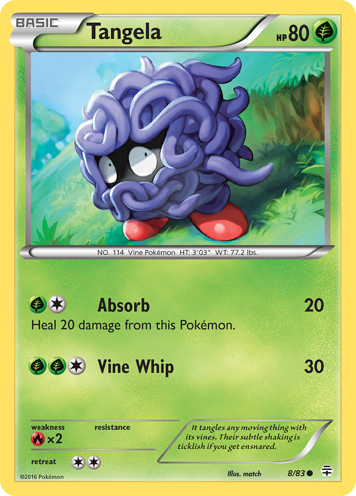 Tangela (8/83) [XY: Generations] | Card Merchant Takapuna