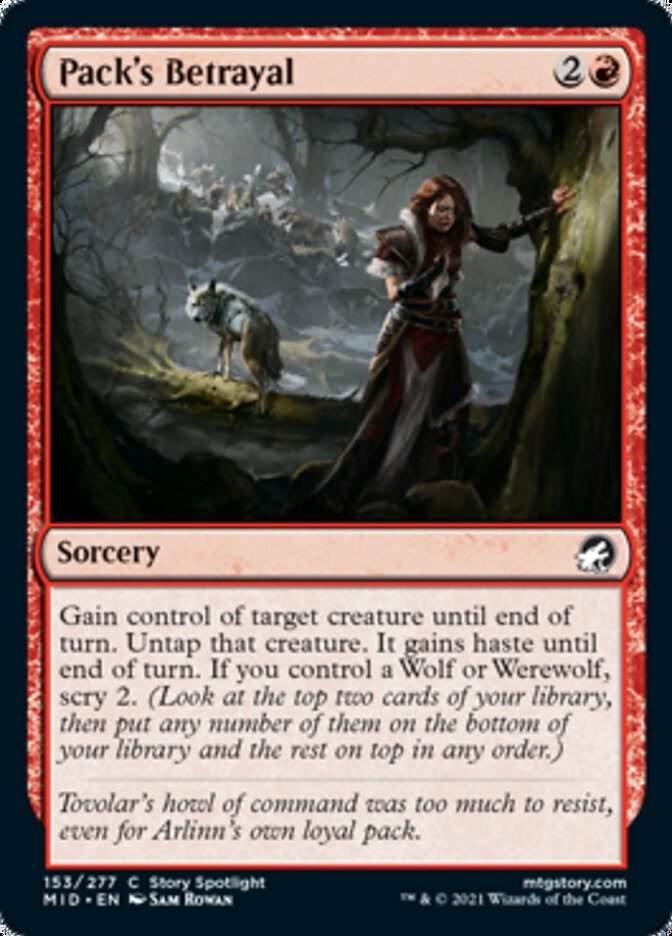 Pack's Betrayal [Innistrad: Midnight Hunt] | Card Merchant Takapuna