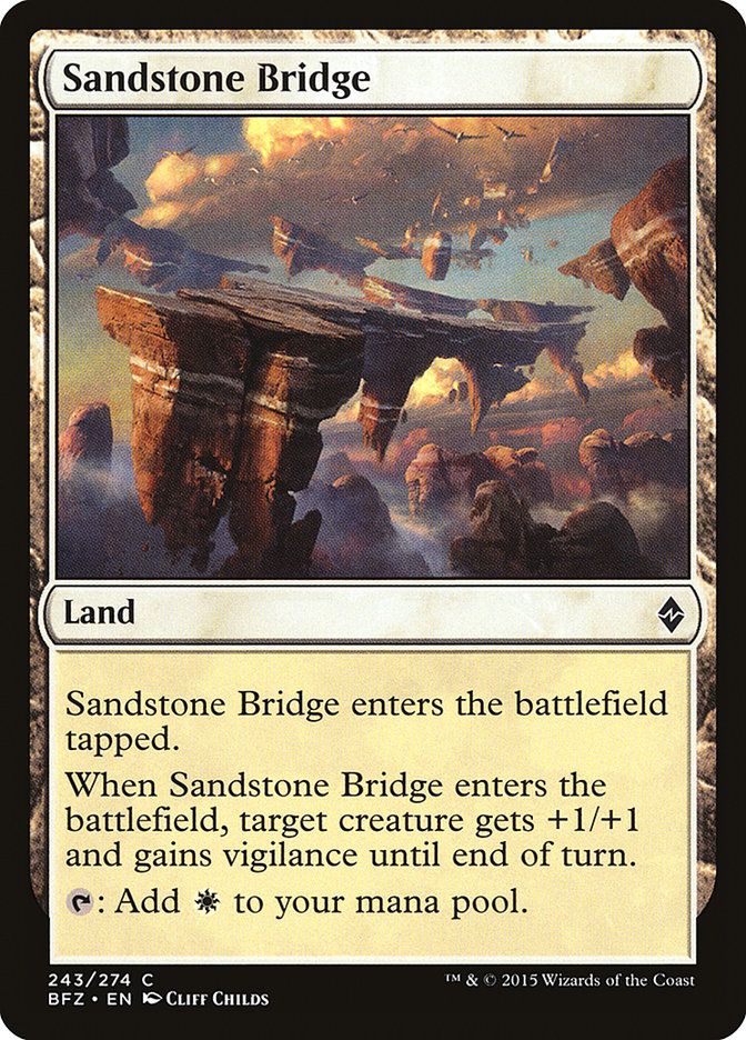 Sandstone Bridge [Battle for Zendikar] | Card Merchant Takapuna