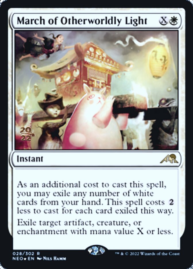 March of Otherworldly Light [Kamigawa: Neon Dynasty Prerelease Promos] | Card Merchant Takapuna