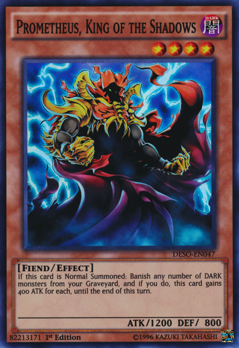 Prometheus, King of the Shadows [DESO-EN047] Super Rare | Card Merchant Takapuna