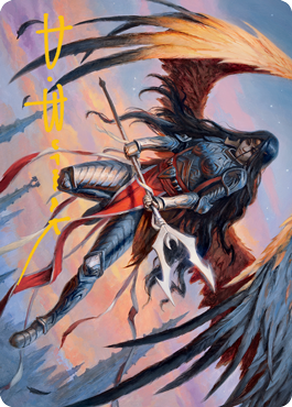 Liesa, Forgotten Archangel Art Card (Gold-Stamped Signature) [Innistrad: Midnight Hunt Art Series] | Card Merchant Takapuna