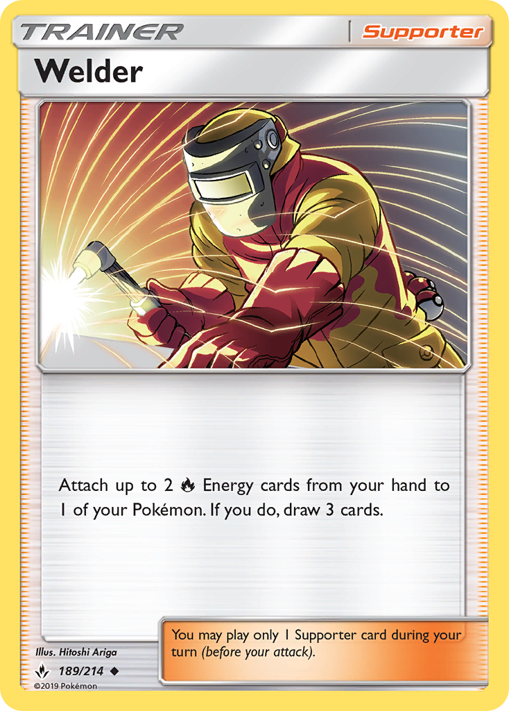 Welder (189/214) [Sun & Moon: Unbroken Bonds] | Card Merchant Takapuna