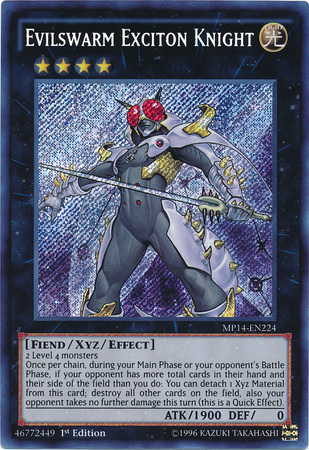Evilswarm Exciton Knight [MP14-EN224] Secret Rare | Card Merchant Takapuna