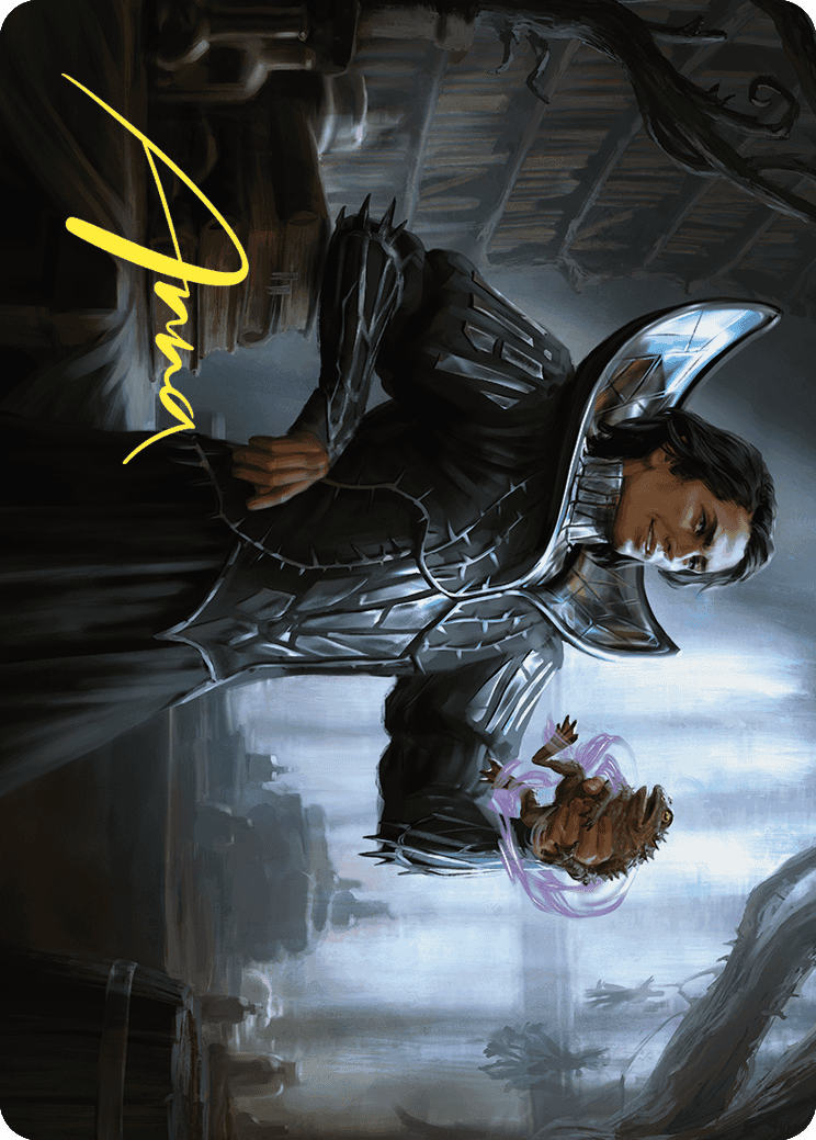 Spiteful Hexmage Art Card (Gold-Stamped Signature) [Wilds of Eldraine Art Series] | Card Merchant Takapuna