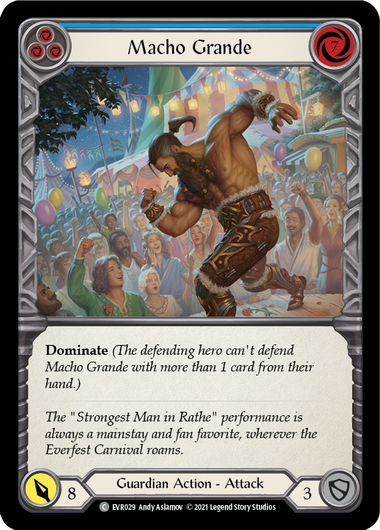 Macho Grande (Blue) [EVR029] (Everfest)  1st Edition Normal | Card Merchant Takapuna
