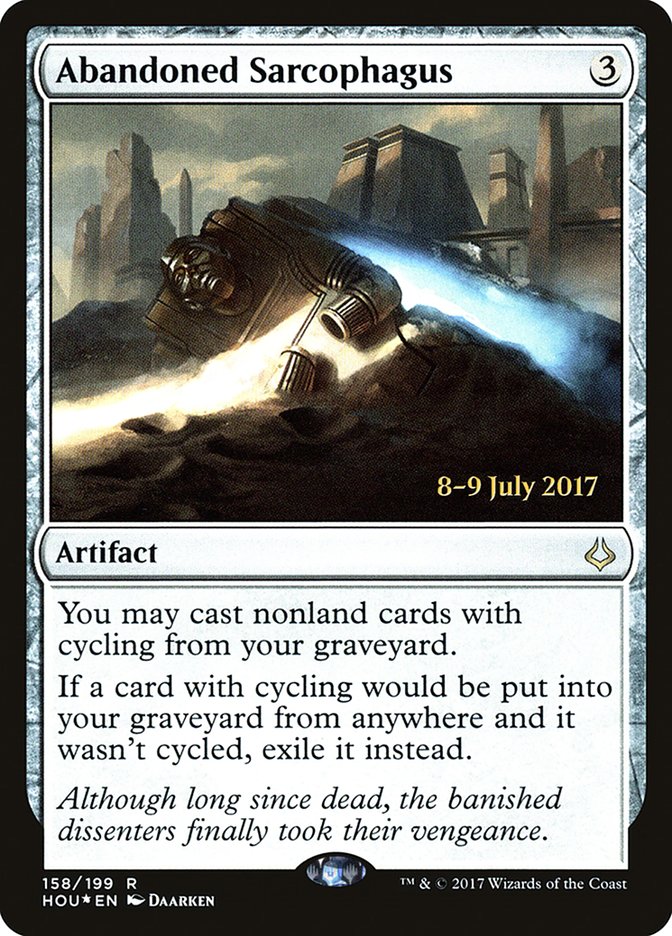 Abandoned Sarcophagus [Hour of Devastation Prerelease Promos] | Card Merchant Takapuna