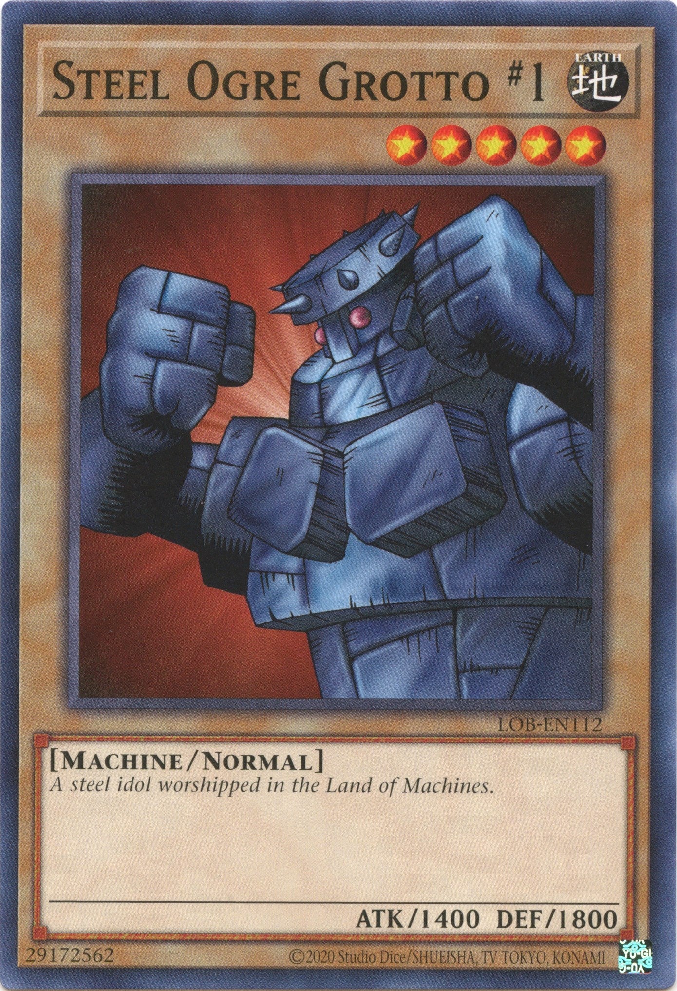 Steel Ogre Grotto #1 (25th Anniversary) [LOB-EN112] Common | Card Merchant Takapuna