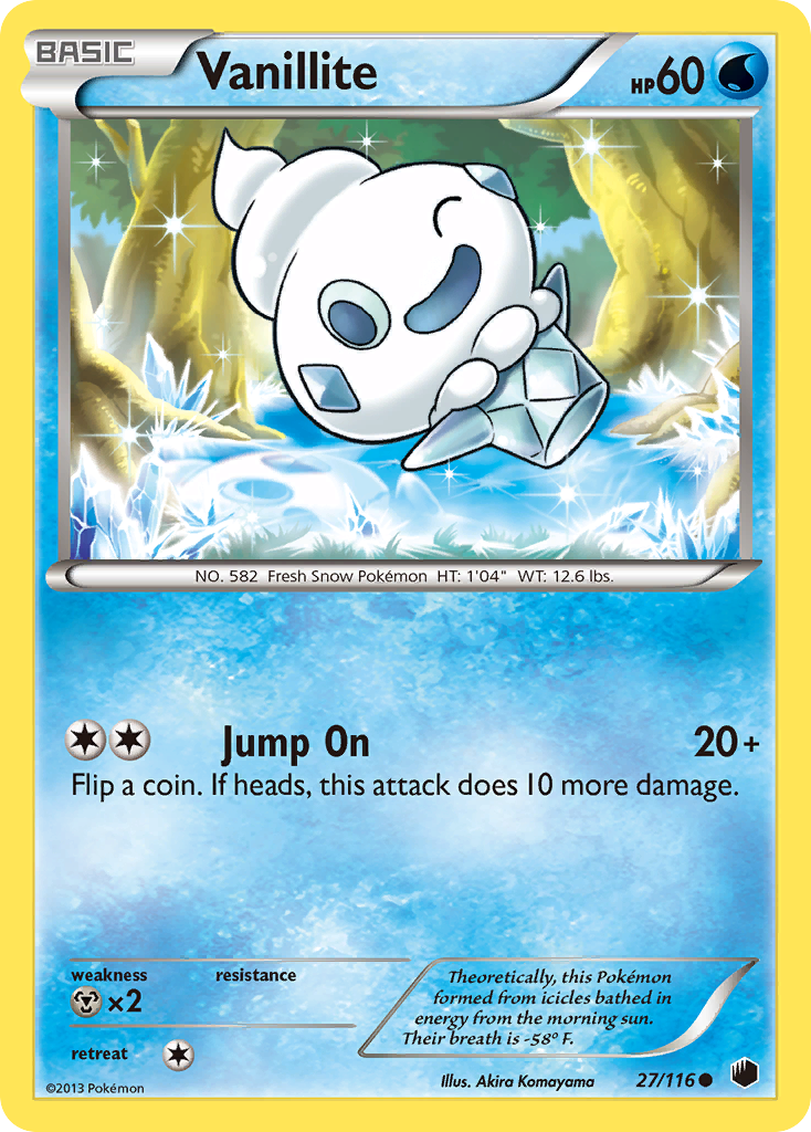 Vanillite (27/116) [Black & White: Plasma Freeze] | Card Merchant Takapuna