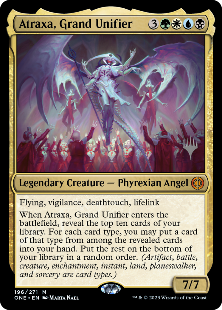 Atraxa, Grand Unifier (Promo Pack) [Phyrexia: All Will Be One Promos] | Card Merchant Takapuna