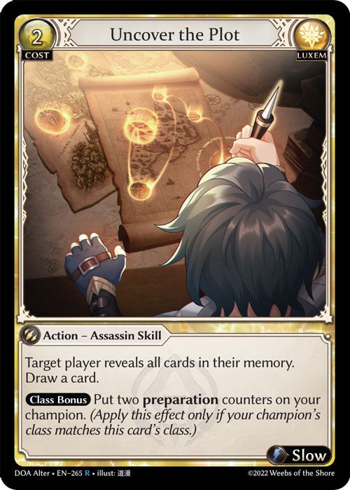 Uncover the Plot (265) [Dawn of Ashes: Alter Edition] | Card Merchant Takapuna