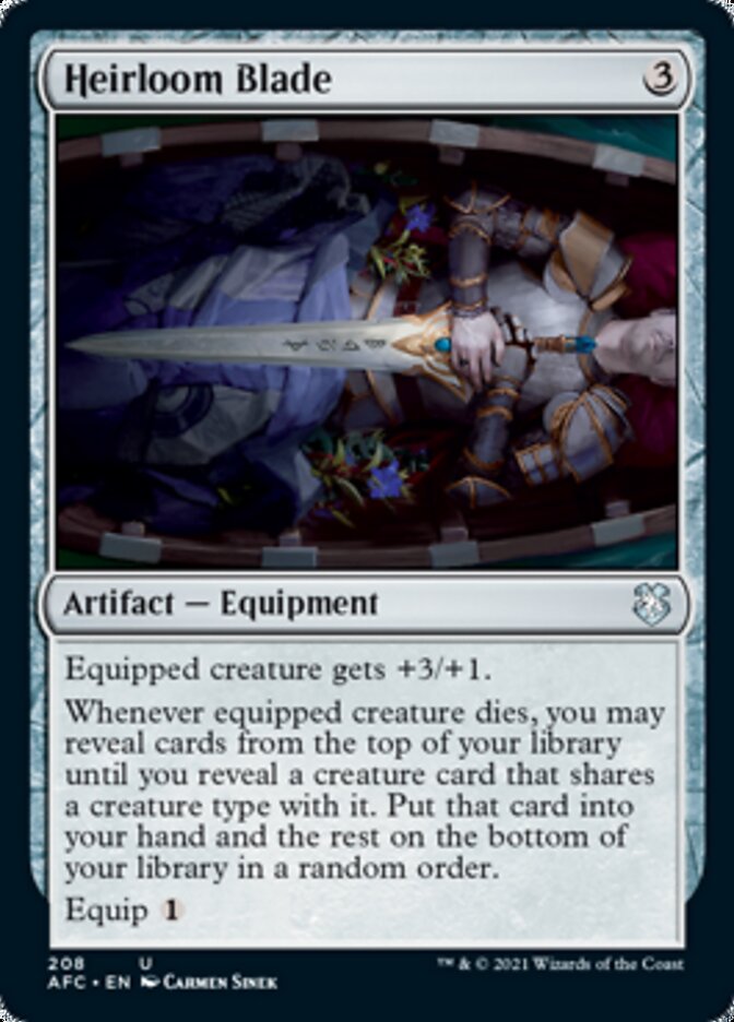 Heirloom Blade [Dungeons & Dragons: Adventures in the Forgotten Realms Commander] | Card Merchant Takapuna