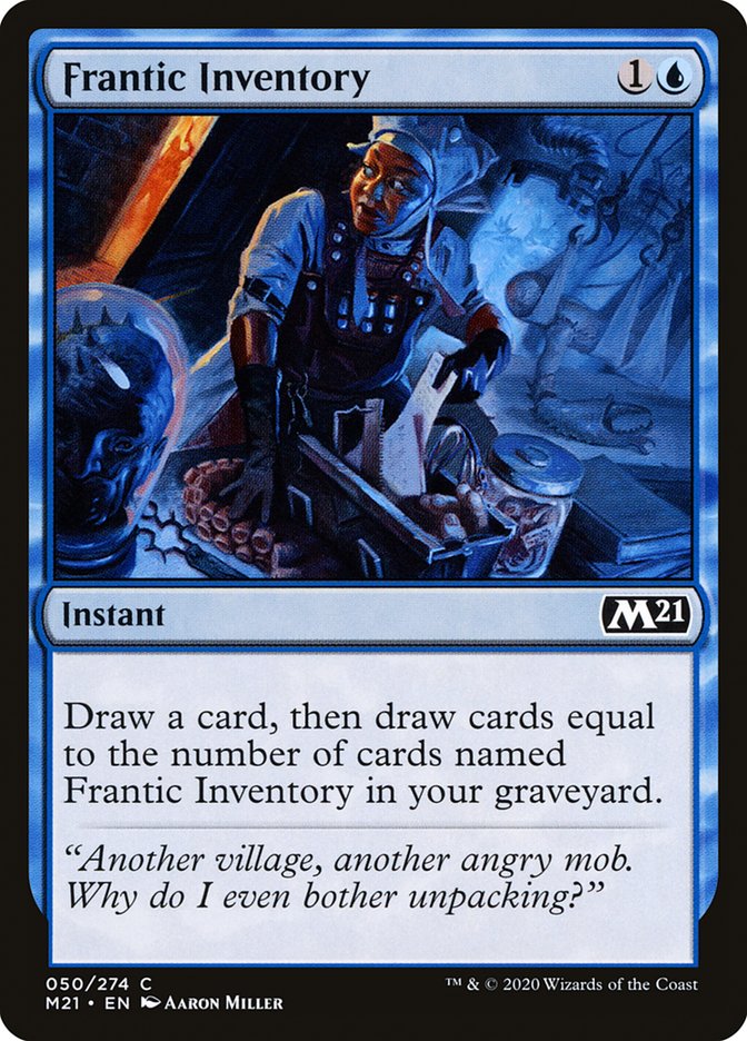 Frantic Inventory [Core Set 2021] | Card Merchant Takapuna
