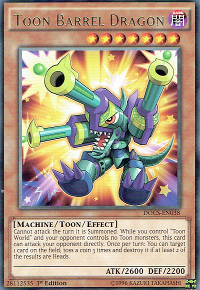 Toon Barrel Dragon [DOCS-EN038] Rare | Card Merchant Takapuna