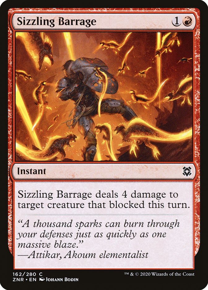 Sizzling Barrage [Zendikar Rising] | Card Merchant Takapuna