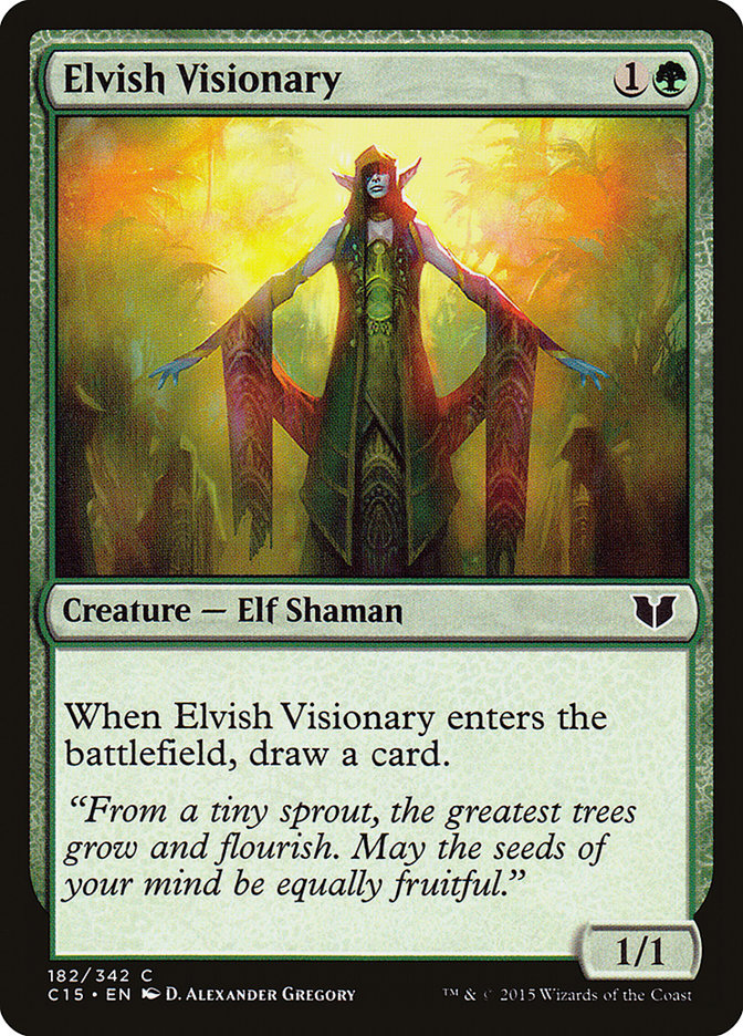 Elvish Visionary [Commander 2015] | Card Merchant Takapuna