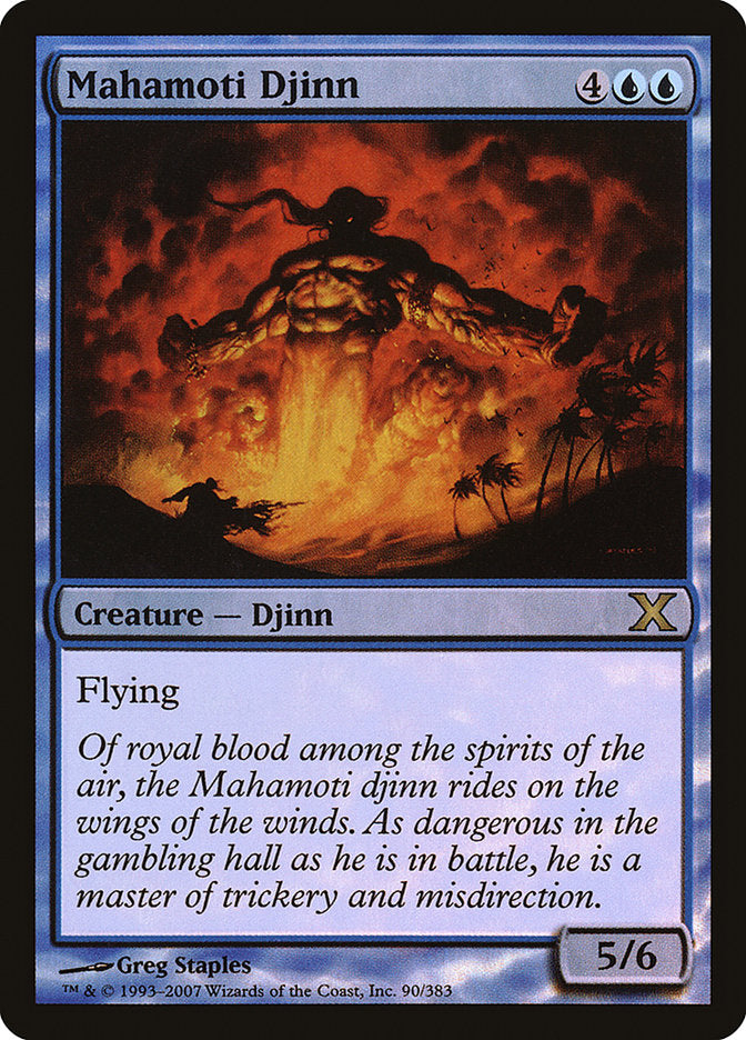 Mahamoti Djinn (Premium Foil) [Tenth Edition] | Card Merchant Takapuna