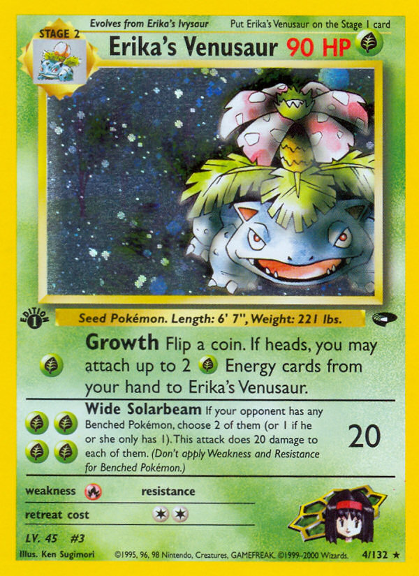 Erika's Venusaur (4/132) [Gym Challenge 1st Edition] | Card Merchant Takapuna