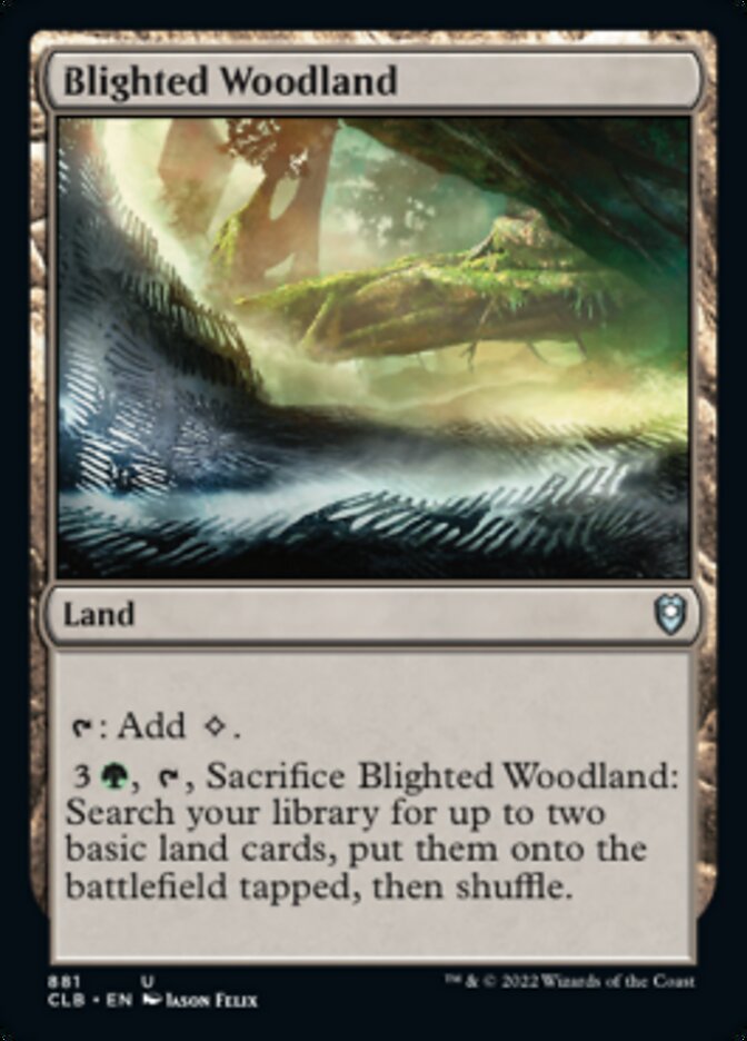 Blighted Woodland [Commander Legends: Battle for Baldur's Gate] | Card Merchant Takapuna
