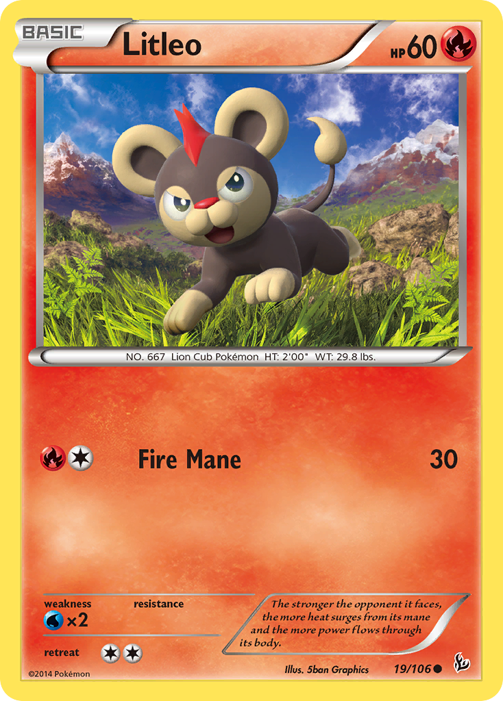 Litleo (19/106) [XY: Flashfire] | Card Merchant Takapuna