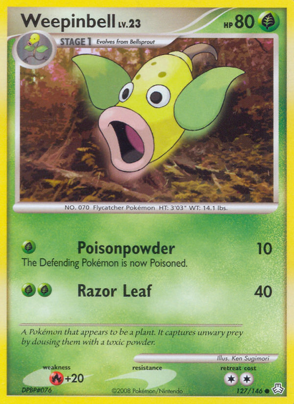 Weepinbell (127/146) [Diamond & Pearl: Legends Awakened] | Card Merchant Takapuna