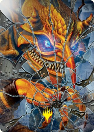 Reflection of Kiki-Jiki Art Card (Gold-Stamped Signature) [Kamigawa: Neon Dynasty Art Series] | Card Merchant Takapuna