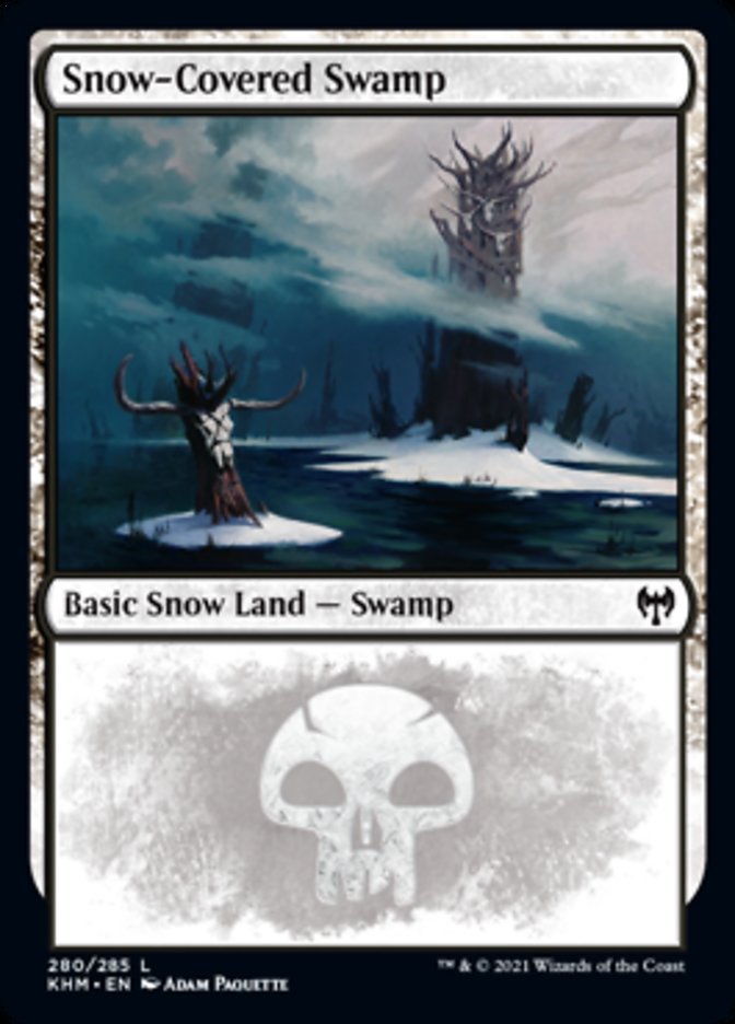Snow-Covered Swamp (280) [Kaldheim] | Card Merchant Takapuna