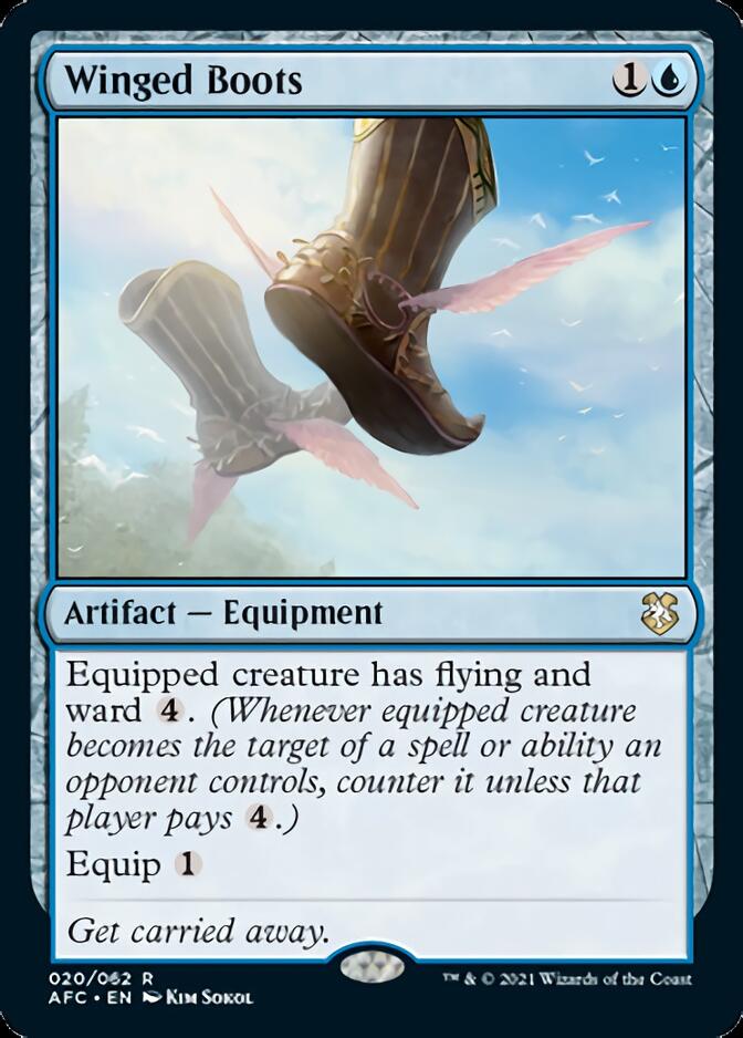 Winged Boots [Dungeons & Dragons: Adventures in the Forgotten Realms Commander] | Card Merchant Takapuna
