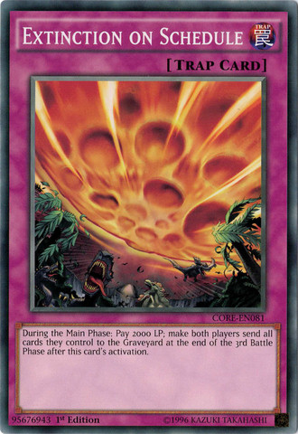 Extinction on Schedule [CORE-EN081] Common | Card Merchant Takapuna