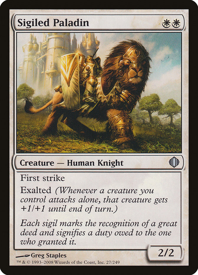 Sigiled Paladin [Shards of Alara] | Card Merchant Takapuna
