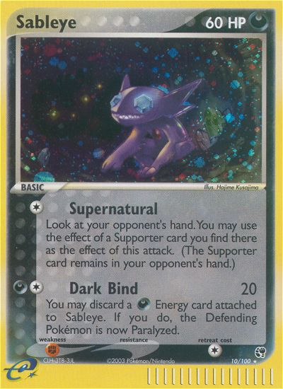 Sableye (10/100) [EX: Sandstorm] | Card Merchant Takapuna