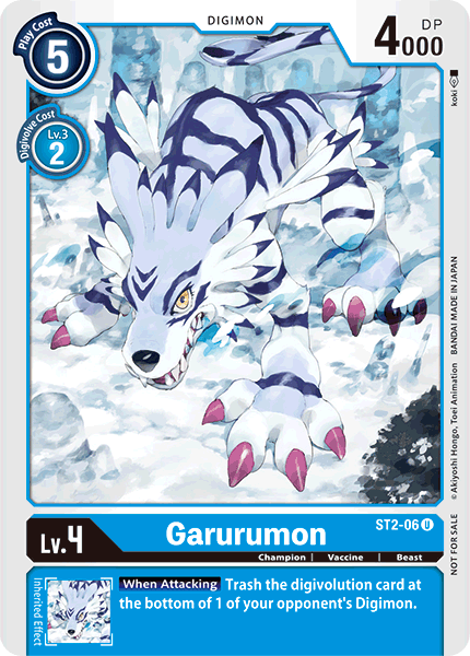 Garurumon [ST2-06] (Alternate Art) [Starter Deck: Cocytus Blue] | Card Merchant Takapuna