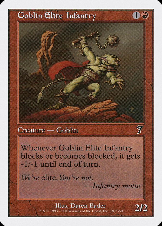 Goblin Elite Infantry [Seventh Edition] | Card Merchant Takapuna