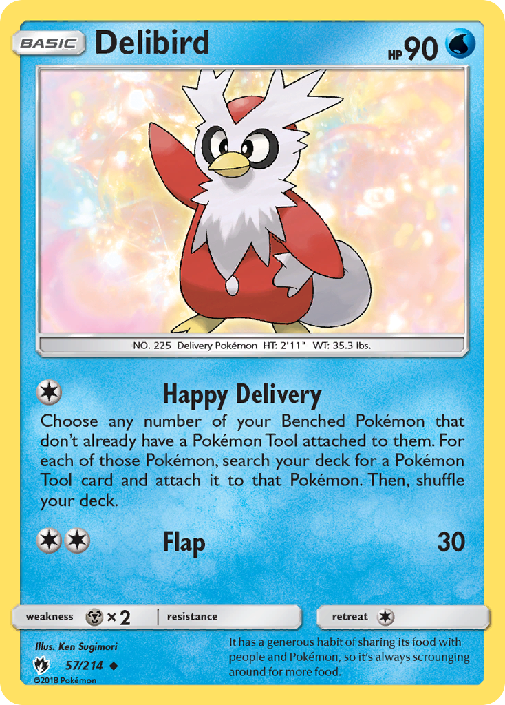 Delibird (57/214) [Sun & Moon: Lost Thunder] | Card Merchant Takapuna