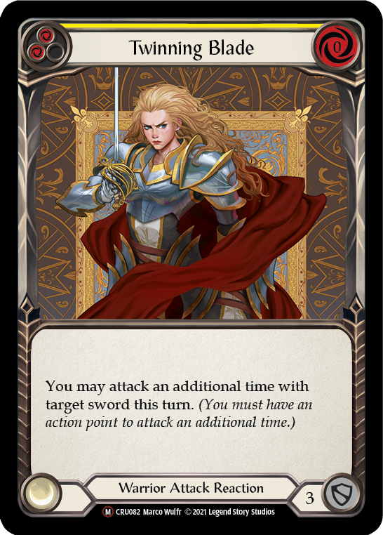 Twinning Blade [U-CRU082] (Crucible of War Unlimited)  Unlimited Normal | Card Merchant Takapuna