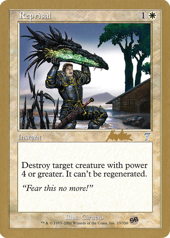 Reprisal (Brian Kibler) (SB) [World Championship Decks 2002] | Card Merchant Takapuna