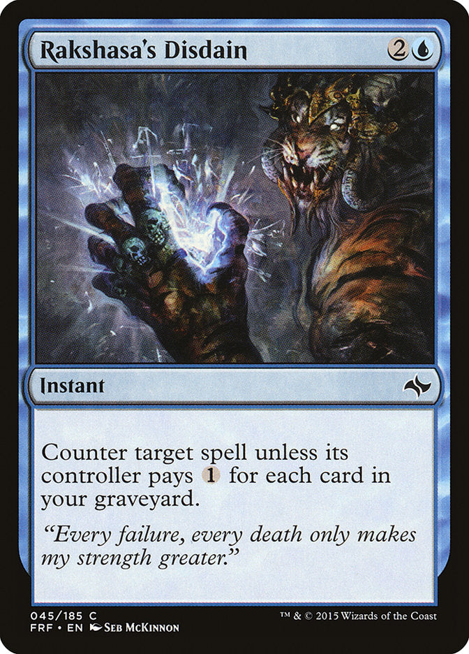 Rakshasa's Disdain [Fate Reforged] | Card Merchant Takapuna