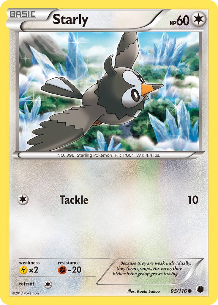 Starly (95/116) [Black & White: Plasma Freeze] | Card Merchant Takapuna