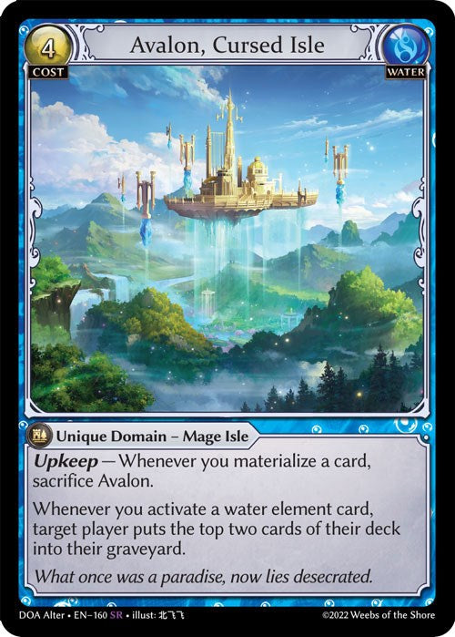 Avalon, Cursed Isle (160) [Dawn of Ashes: Alter Edition] | Card Merchant Takapuna