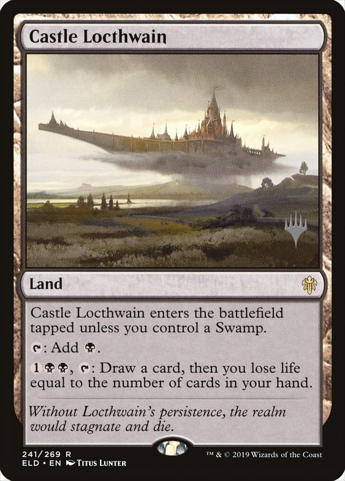 Castle Locthwain (Promo Pack) [Throne of Eldraine Promos] | Card Merchant Takapuna