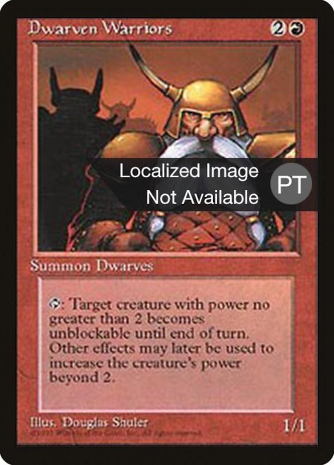 Dwarven Warriors [Fourth Edition (Foreign Black Border)] | Card Merchant Takapuna