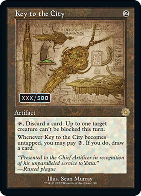 Key to the City (Retro Schematic) (Serialized) [The Brothers' War Retro Artifacts] | Card Merchant Takapuna