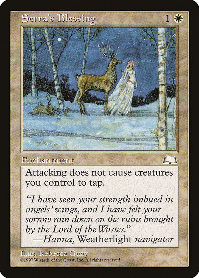 Serra's Blessing [Weatherlight] | Card Merchant Takapuna