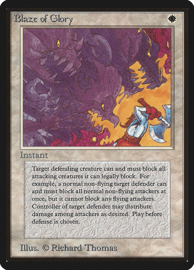 Blaze of Glory [Beta Edition] | Card Merchant Takapuna