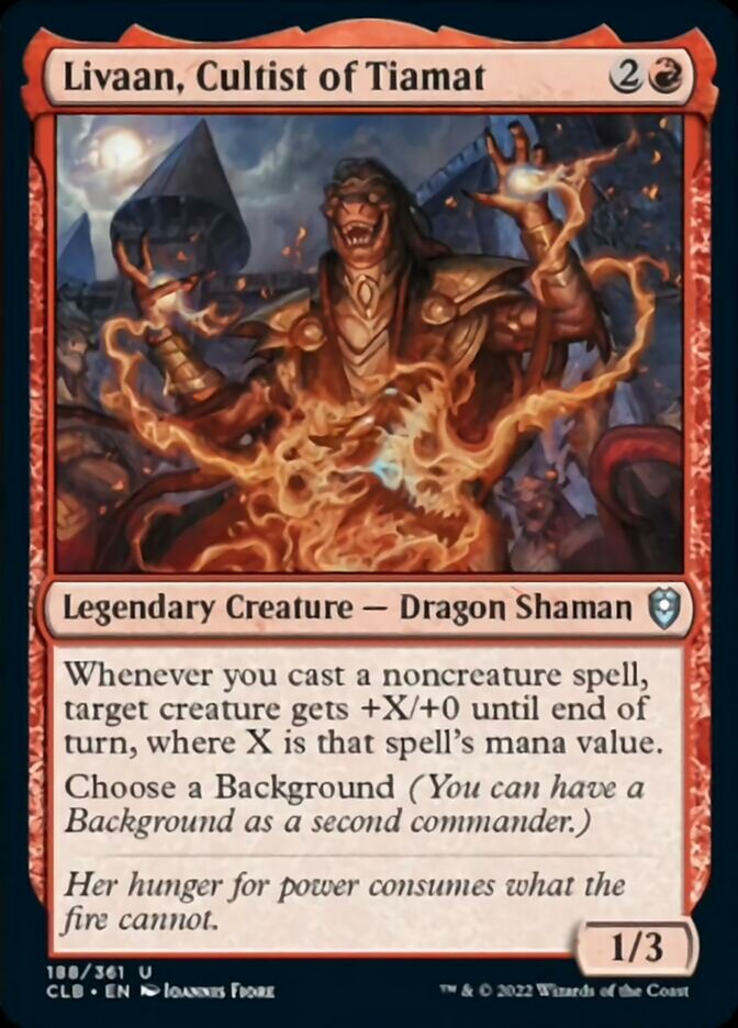 Livaan, Cultist of Tiamat [Commander Legends: Battle for Baldur's Gate] | Card Merchant Takapuna