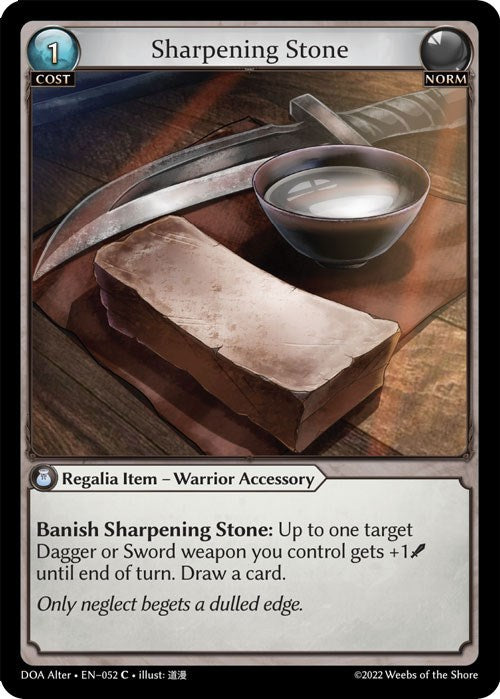 Sharpening Stone (052) [Dawn of Ashes: Alter Edition] | Card Merchant Takapuna